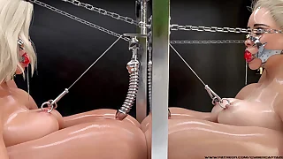 Blonde Thieves Punishment - 3D BDSM Bondage Charm