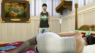 Japanese step Sprog Fucks Japanese Mom After After Parcelling Be passed on Same Bed